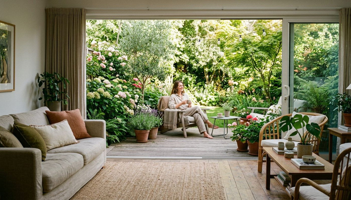 Du salon au jardin : l’art de brouiller les frontières avec la déco